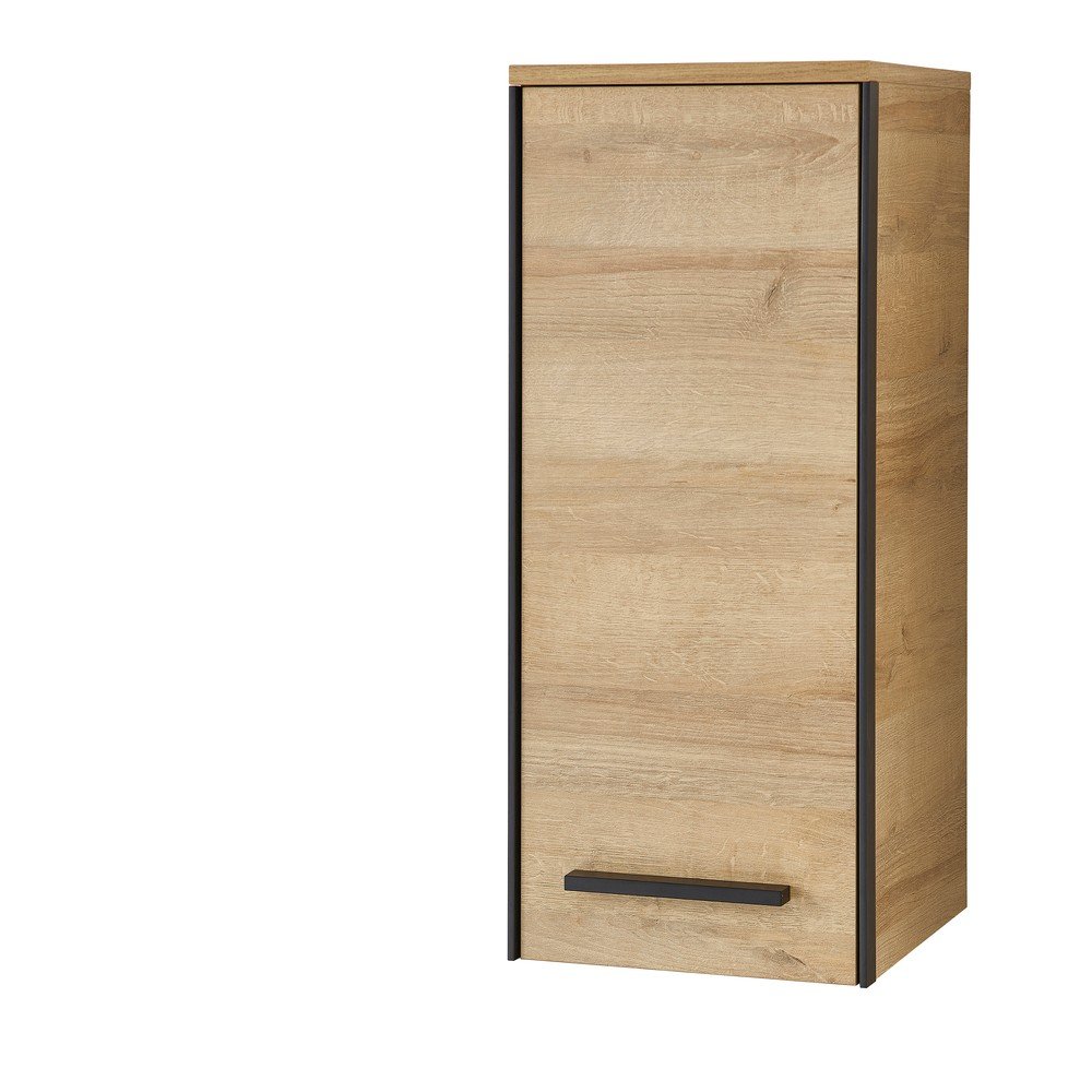 Natúr színű fali fürdőszoba szekrény tölgyfa dekorral 70x30 cm Quickset 395 – Pelipal