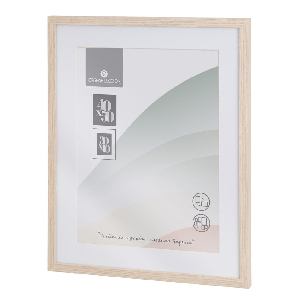 Natúr színű fali képkeret 42x52 cm Sencillo – Casa Selección