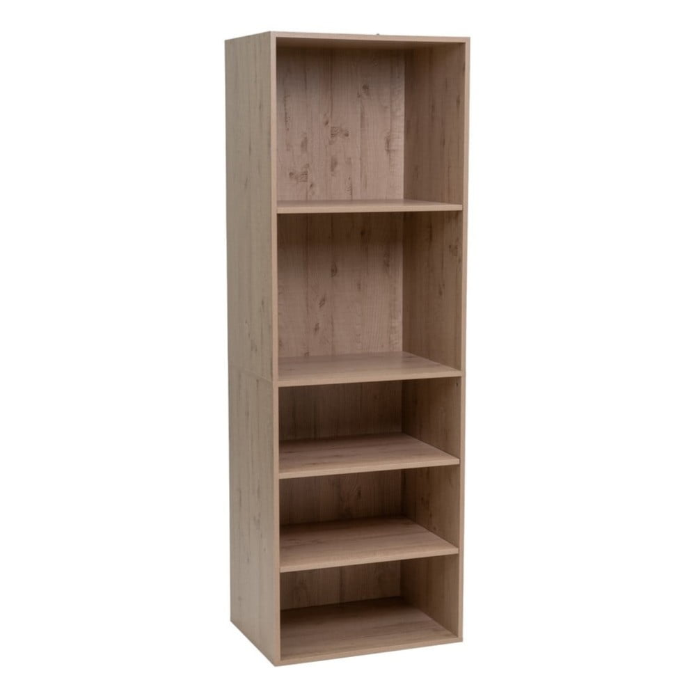 Natúr színű nyitott moduláris szekrény tölgyfa dekorral 60x180x45 cm Modular – Casa Selección