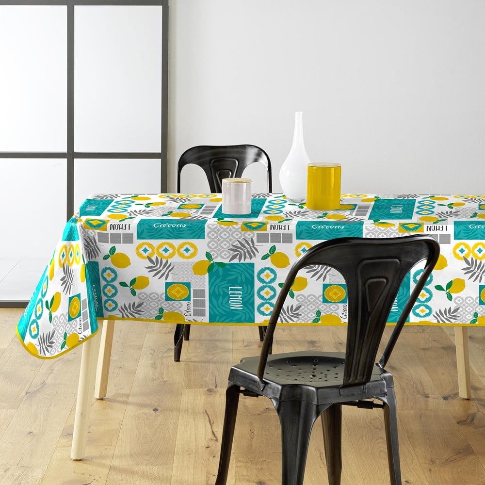 PVC lemosható asztalterítő 140x240 cm Citronnade – douceur d'intérieur