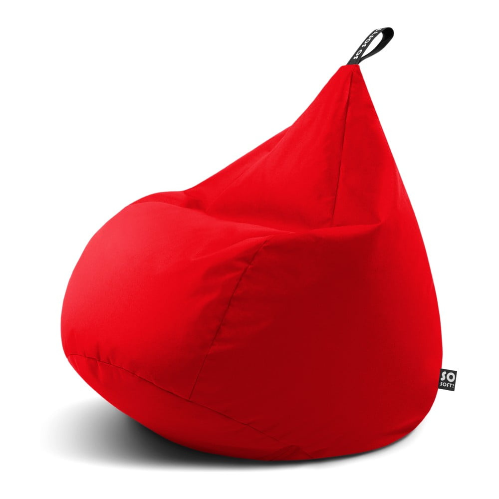 Piros gyerek babzsákfotel Drop M – So Soft?