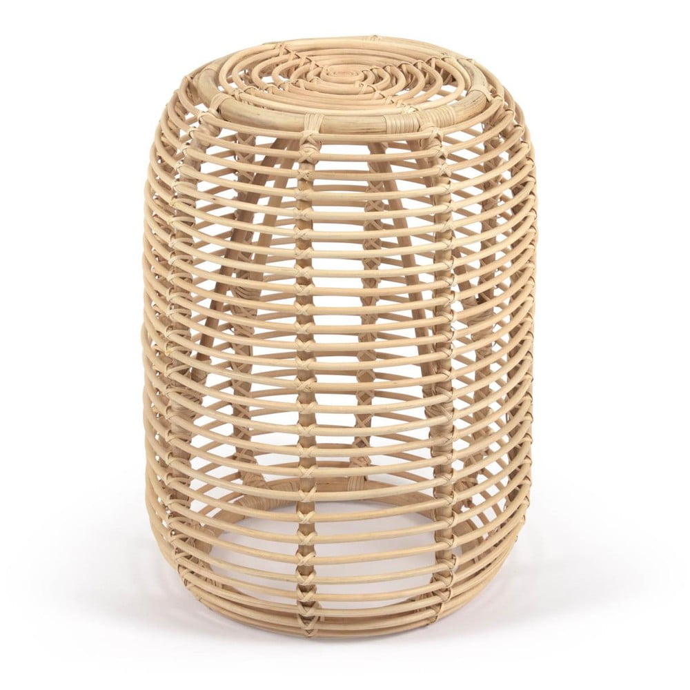 Rattan kerek tárolóasztal ø 45 cm Kohana – Kave Home