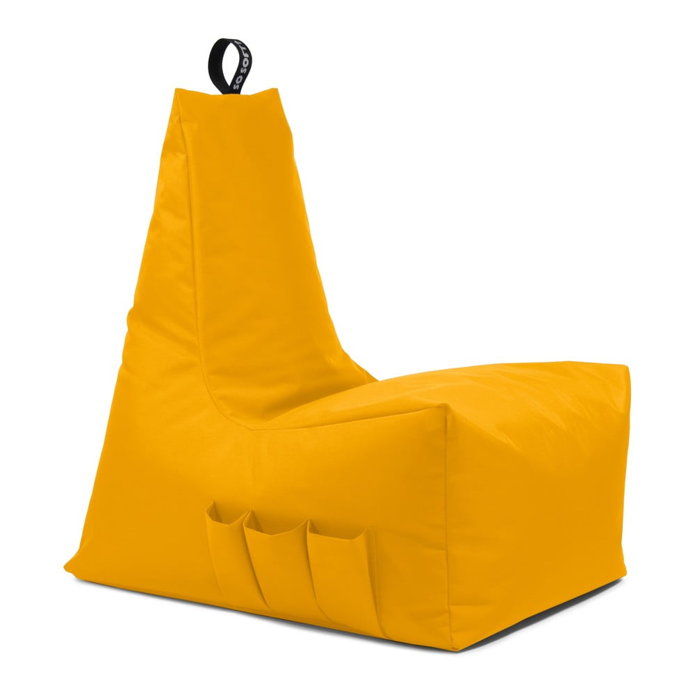 Sárga babzsákfotel Icy Gamer L – So Soft?