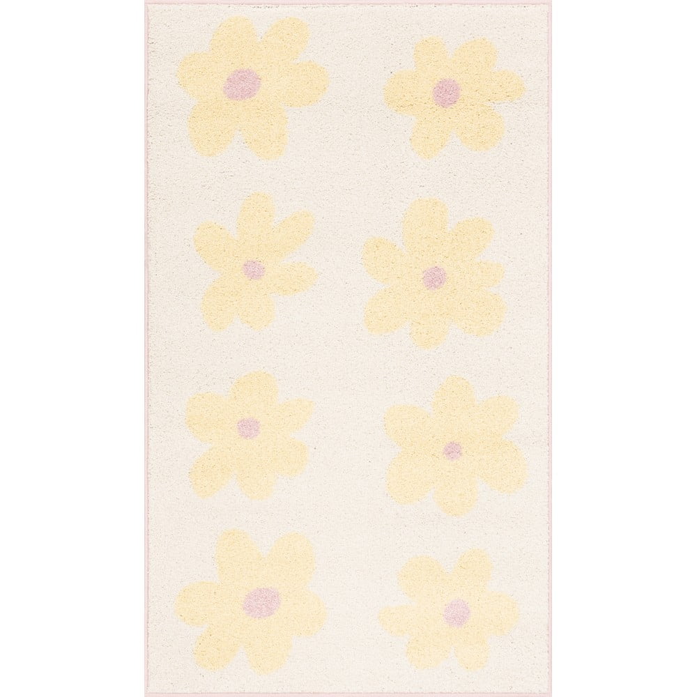 Sárga-elefántcsont színű gyerek szőnyeg 120x170 cm Dazzy Vanilla – FD