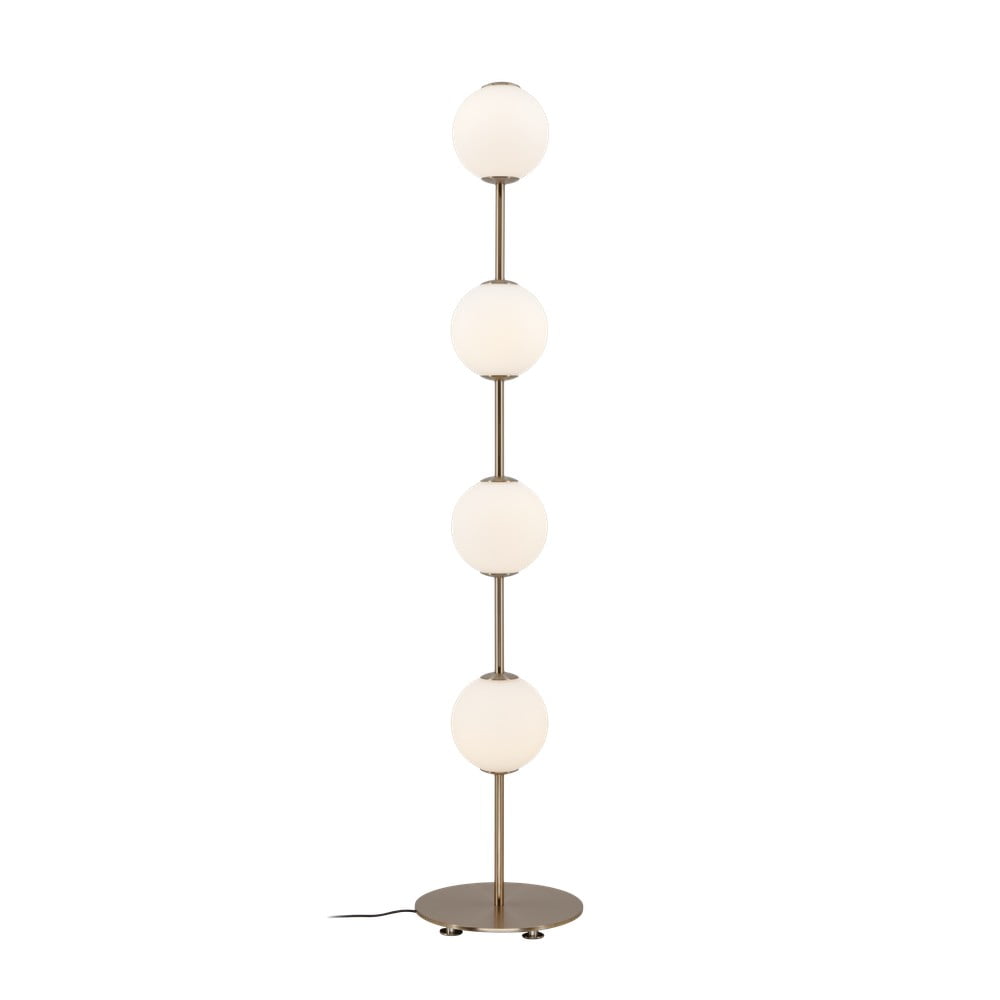 Sárgaréz színű LED dimmelhető állólámpa üveg búrával (magasság 128 cm) Audrey Floor – UMAGE
