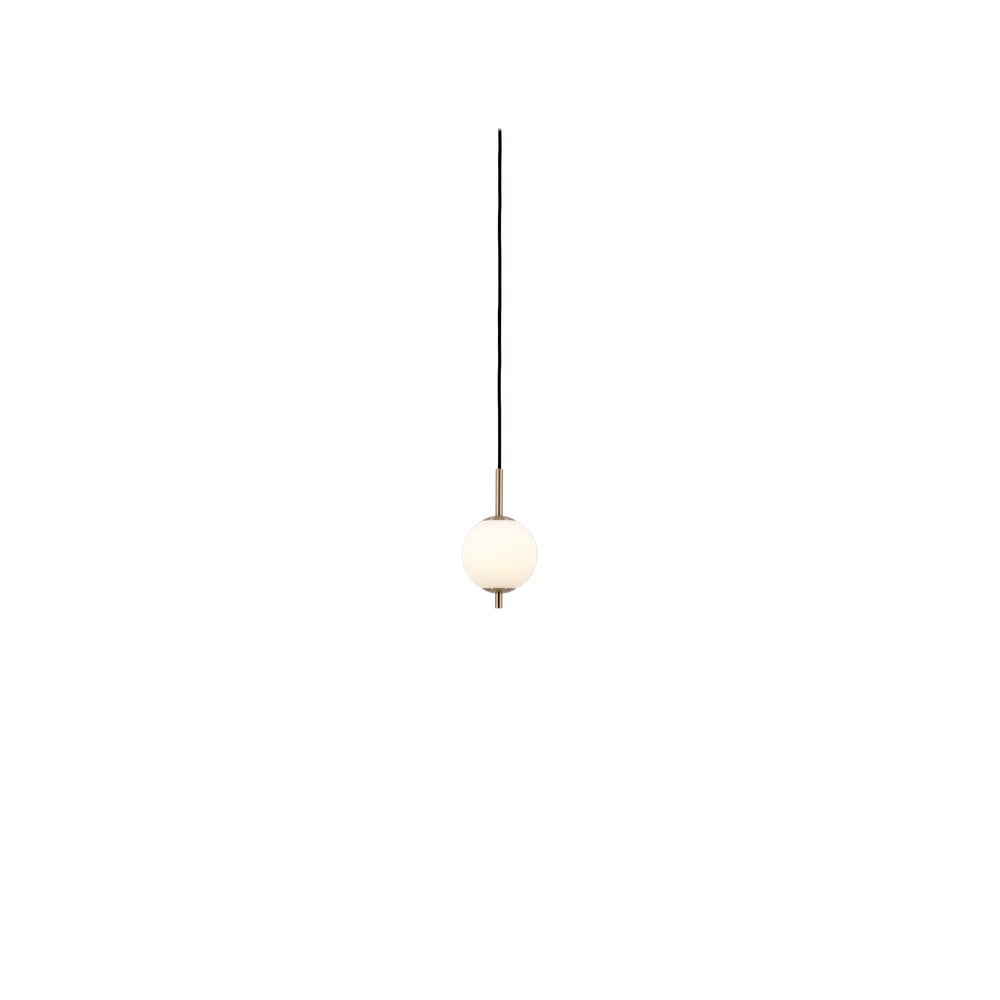 Sárgaréz színű fém LED függőlámpa üveg búrával ø 12 cm Audrey – UMAGE