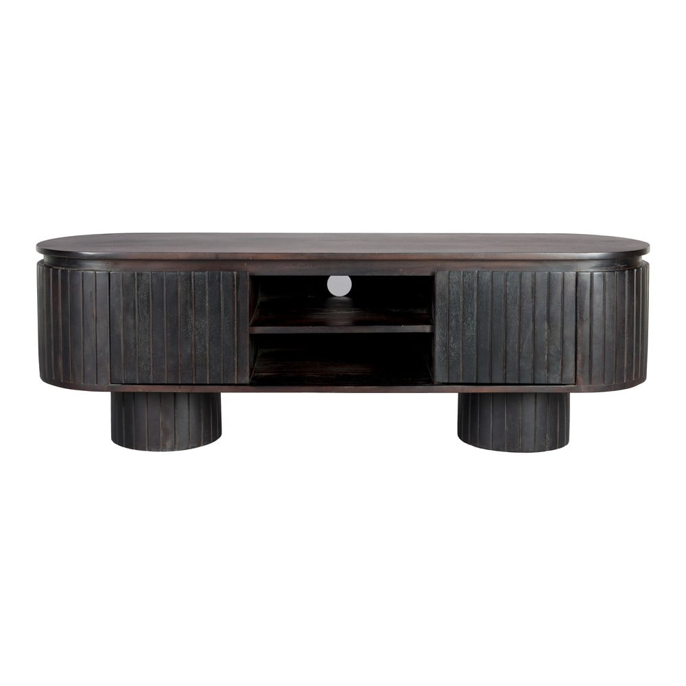 Sötétbarna mangófa TV-állvány 140x45x40 cm Kenji – Dutchbone