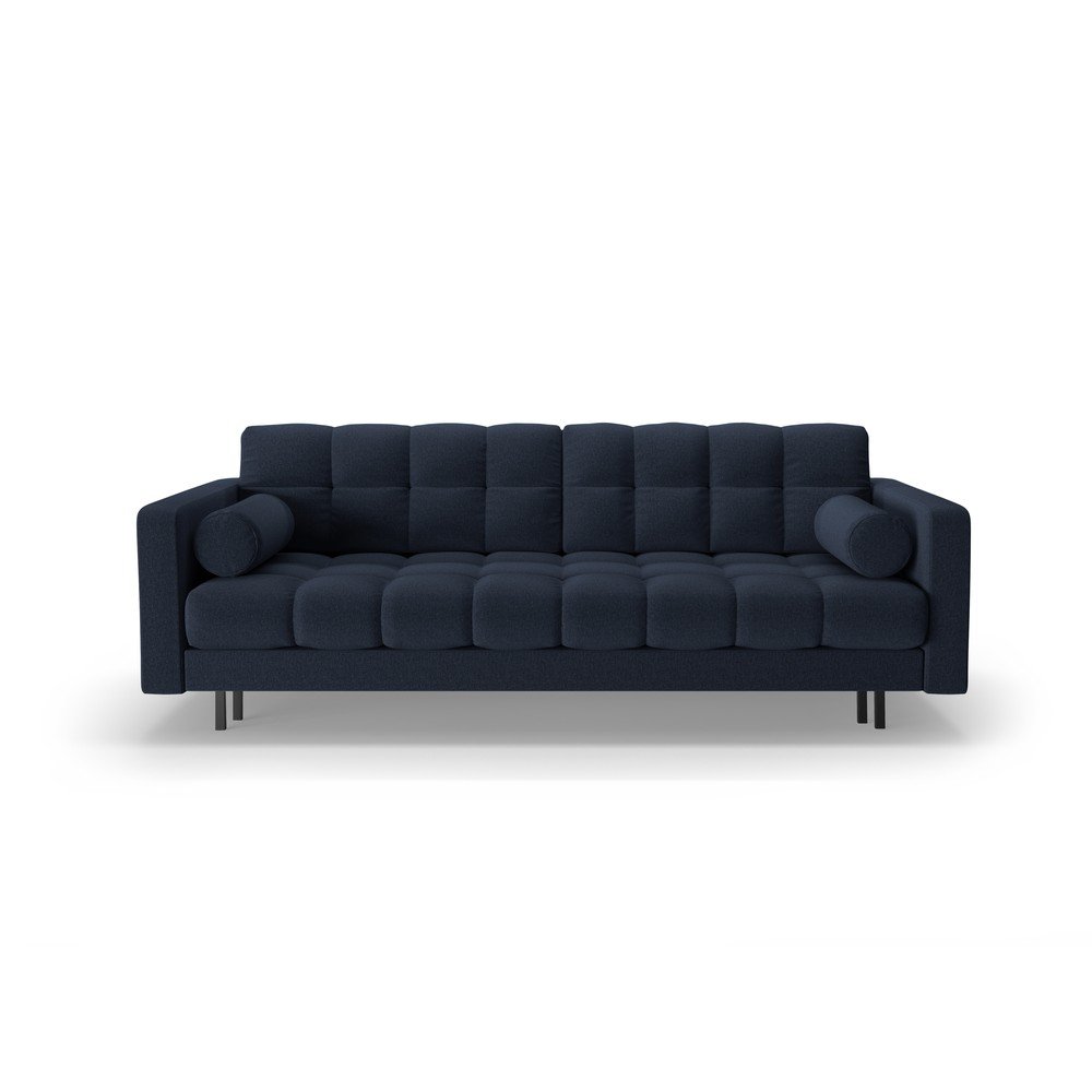Sötétkék kinyitható tárolóhelyes kanapé 222 cm Bali – Cosmopolitan Design