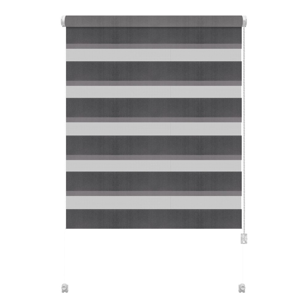 Sötétszürke nappali-éjszakai roló 80x150 cm Zebra – Gardinia