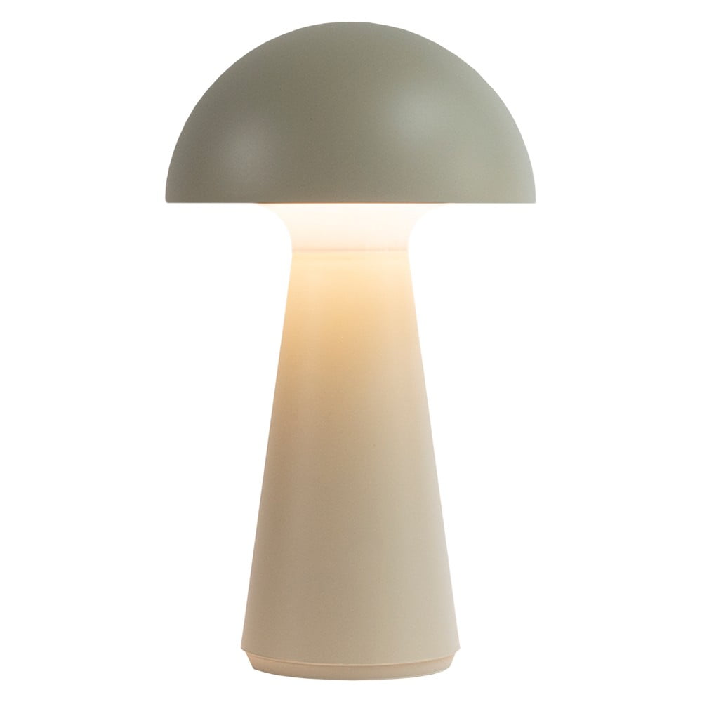 Szürke LED asztali lámpa távirányítóval (magasság 28 cm) Sam – Sirius