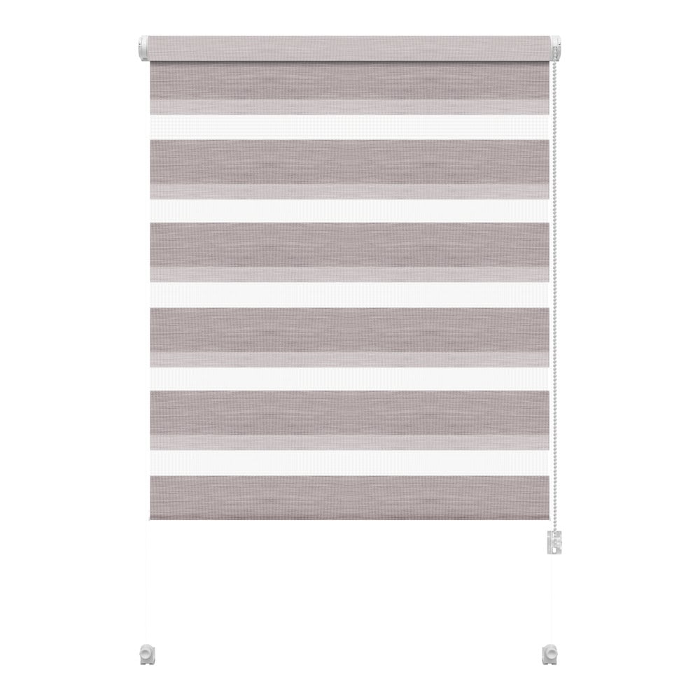 Szürkésbarna nappali-éjszakai roló 57x150 cm Zebra Silvalin – Gardinia