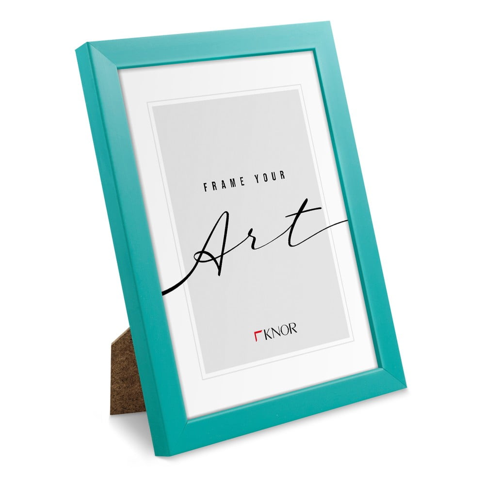 Türkiz álló-fali képkeret 12x17 cm – knor