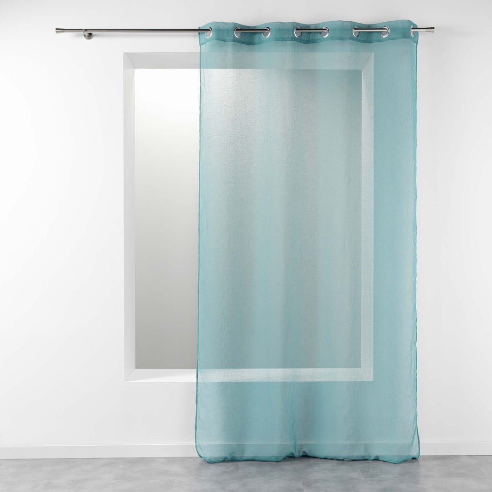Türkiz fényáteresztő függöny 140x280 cm Telma – douceur d'intérieur