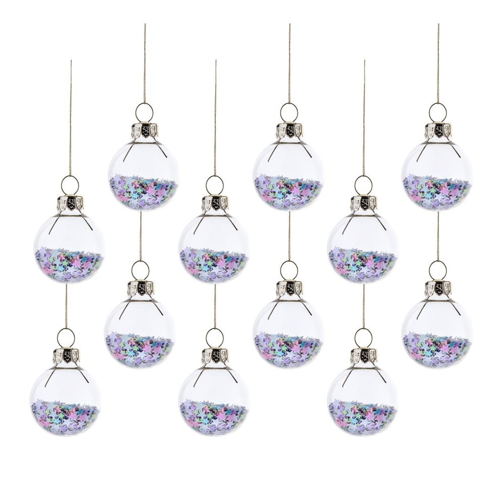 Üveg karácsonyfadísz készlet 12 db-os ø 3 cm Stars Mini – Sass & Belle