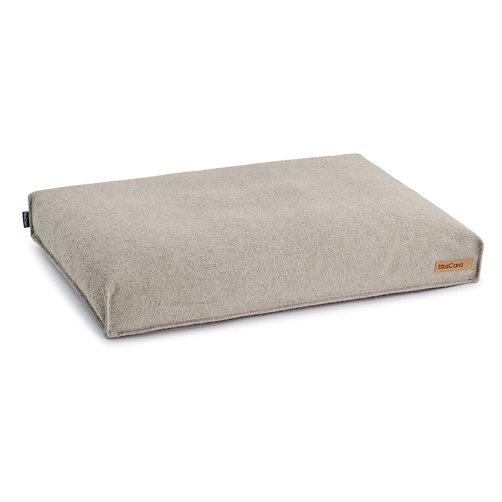 Világosbarna buklé matrac kutyáknak 80x60 cm Mondo Cappuccino S – MiaCara