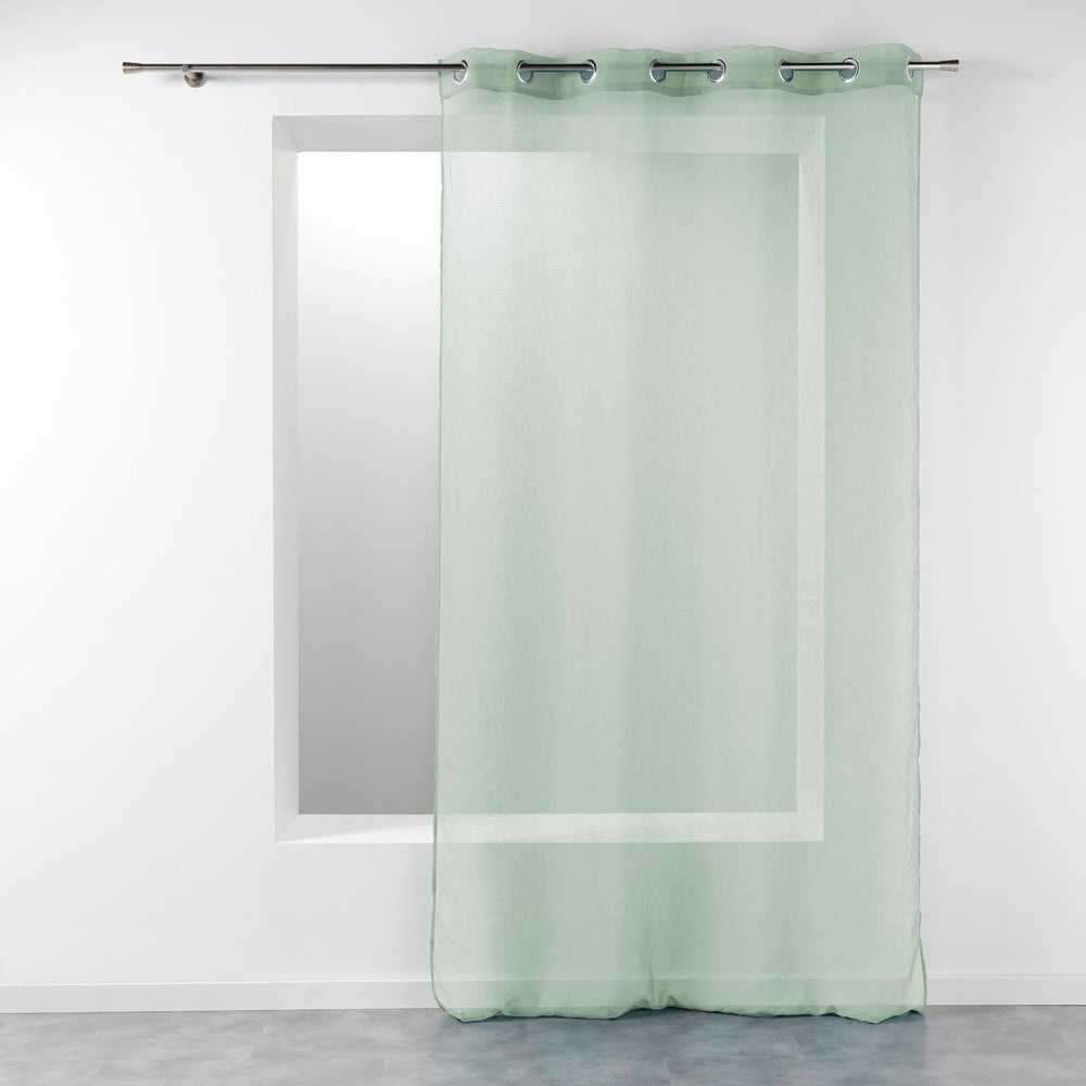 Világoszöld fényáteresztő függöny 140x280 cm Telma – douceur d'intérieur