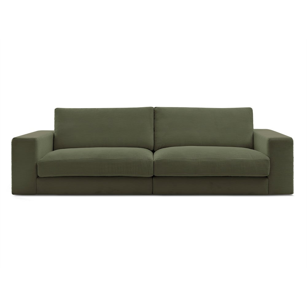 Zöld kordbársony kanapé 274 cm Leonard – Bobochic Paris
