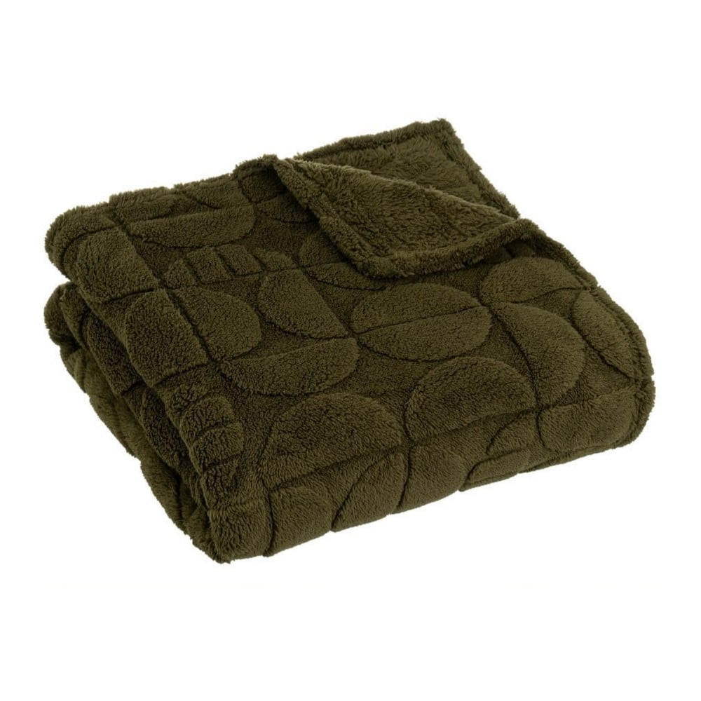 Zöld mikroplüss takaró 130x160 cm Mid Century – Casa Selección
