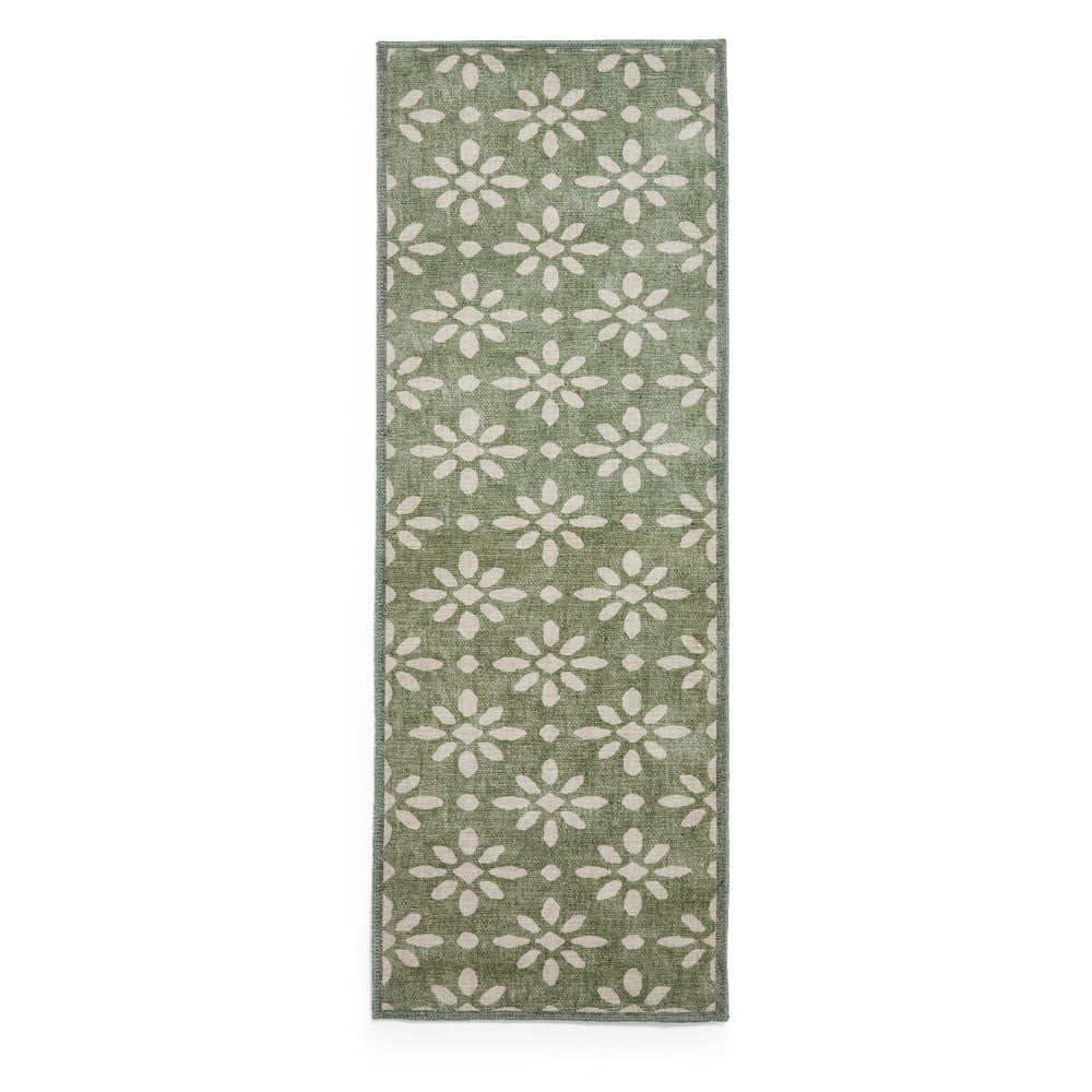Zöld mosható futószőnyeg 61x170 cm Coral Green – Think Rugs