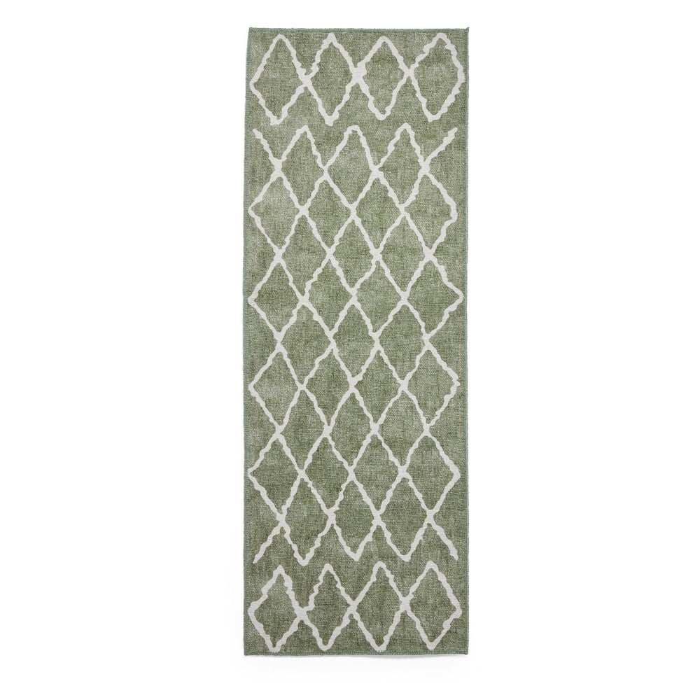 Zöld mosható futószőnyeg 76x230 cm Coral Green – Think Rugs
