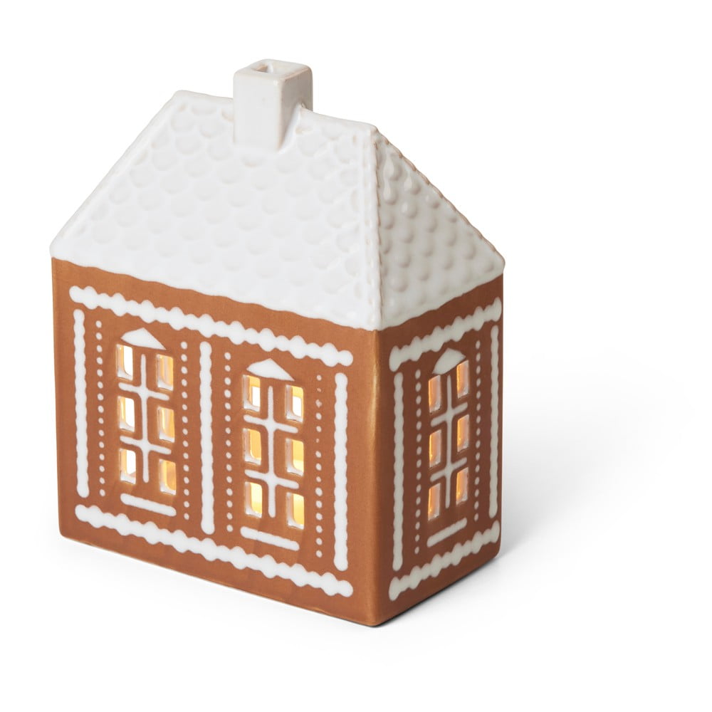 Agyagkerámia gyertyatartó teamécseshez Gingerbread Lighthouse – Kähler Design