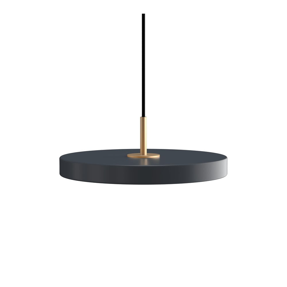 Antracitszürke fém LED dimmelhető függőlámpa fém búrával ø 31 cm Asteria Plus – UMAGE