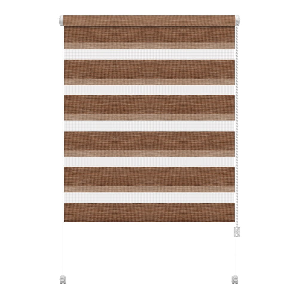 Barna nappali-éjszakai roló 80x150 cm Zebra Natur – Gardinia