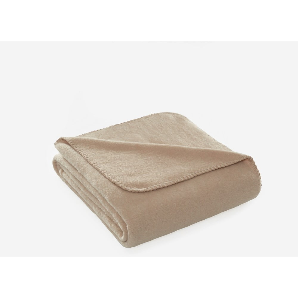 Bézs fleece takaró 130x170 cm Brighton – Mijolnir