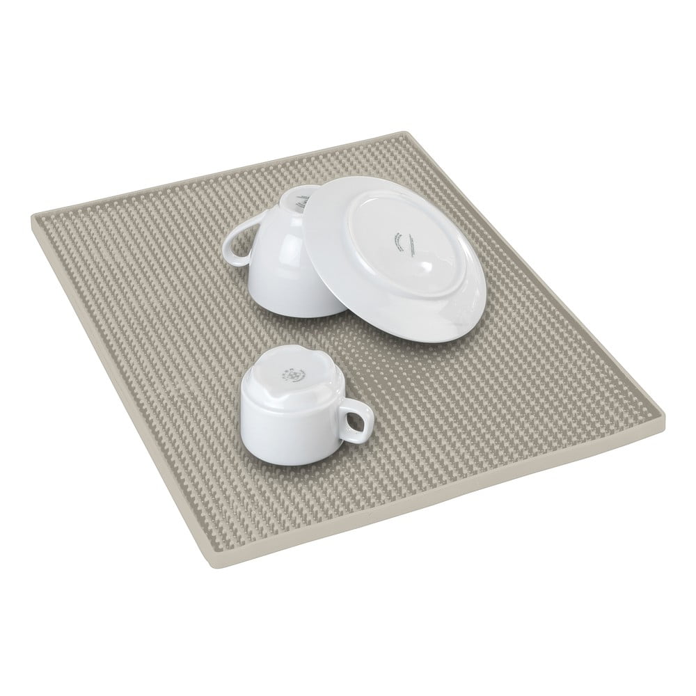 Bézs gumi edénycsepegtető alátét 40x30 cm Maxi – Wenko