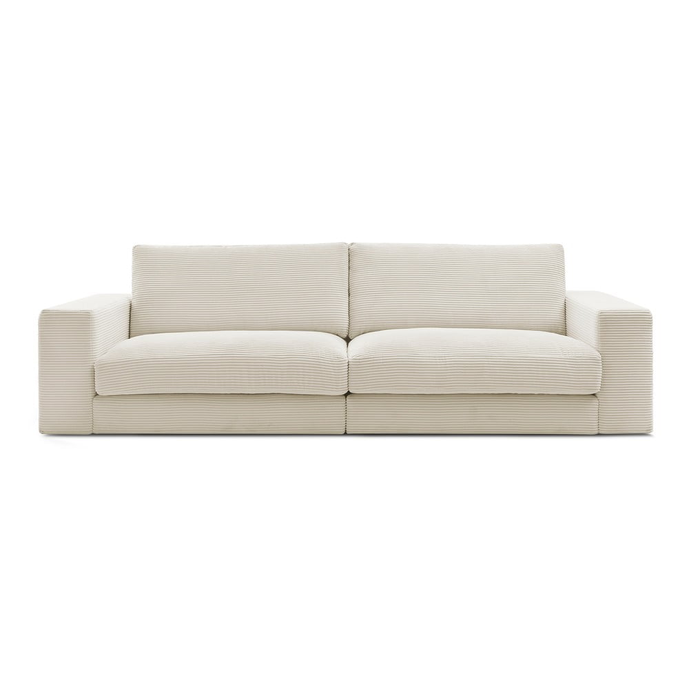 Bézs kordbársony kanapé 274 cm Leonard – Bobochic Paris