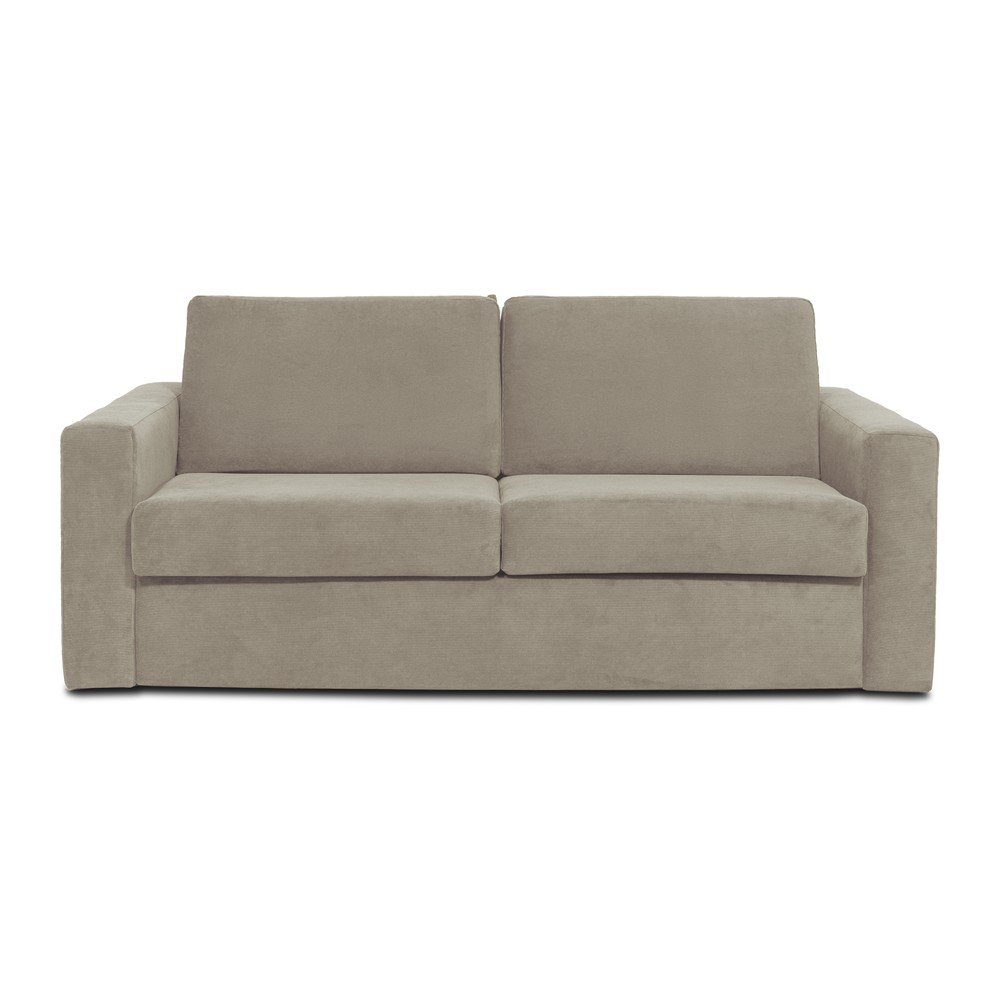 Elbeko bézs kinyitható kordbársony kanapé