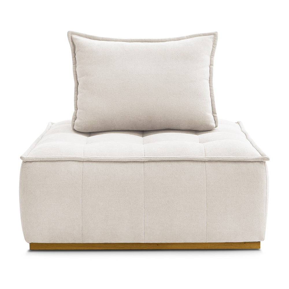 Fehér buklé fotel Elisa – Bobochic Paris