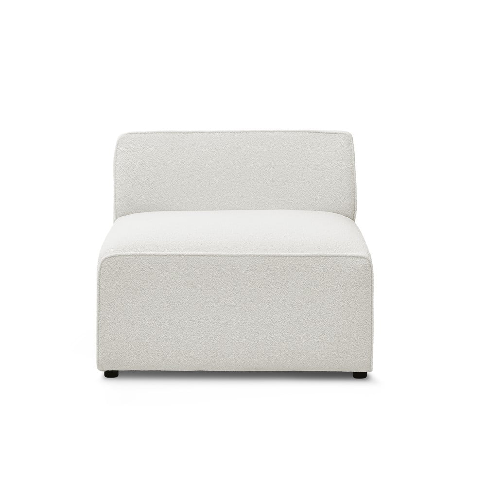 Fehér buklé kanapé modul (középső rész) Megeve – Bobochic Paris