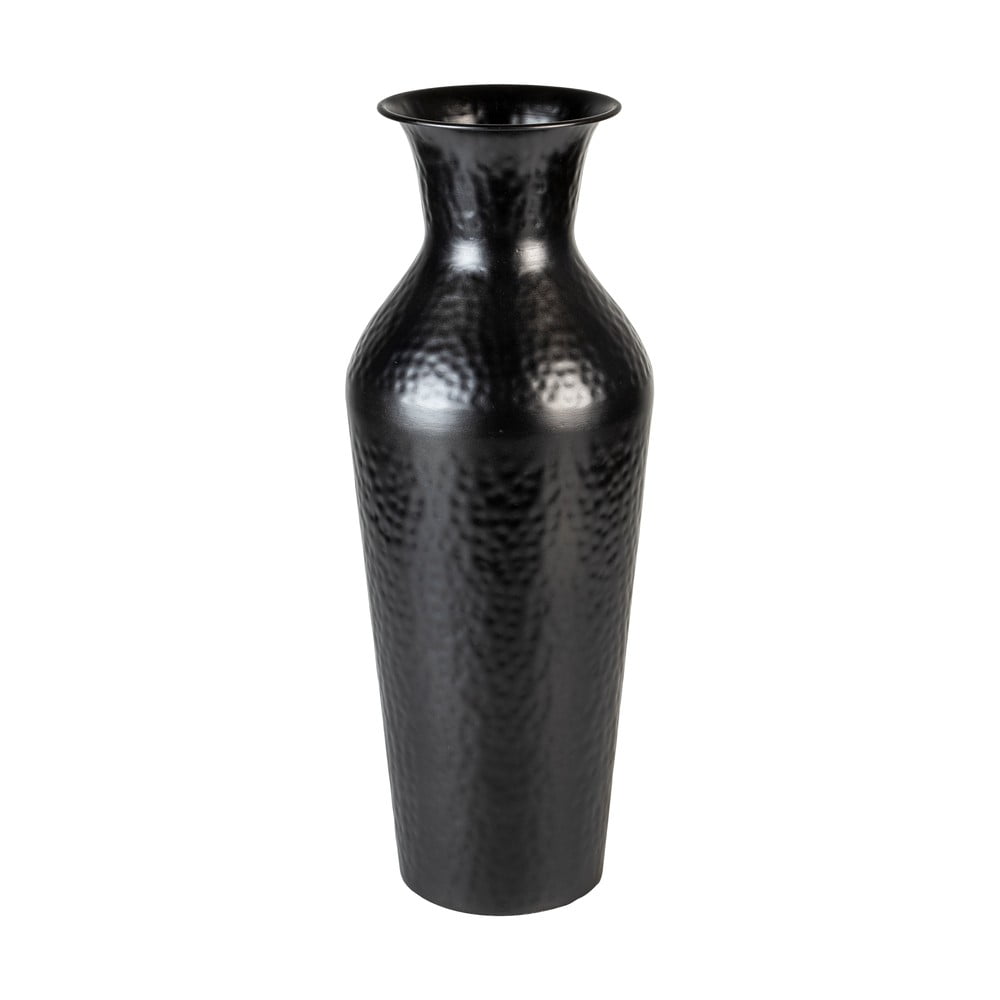 Fekete acél magas váza (magasság 49 cm) Dunja – White Label