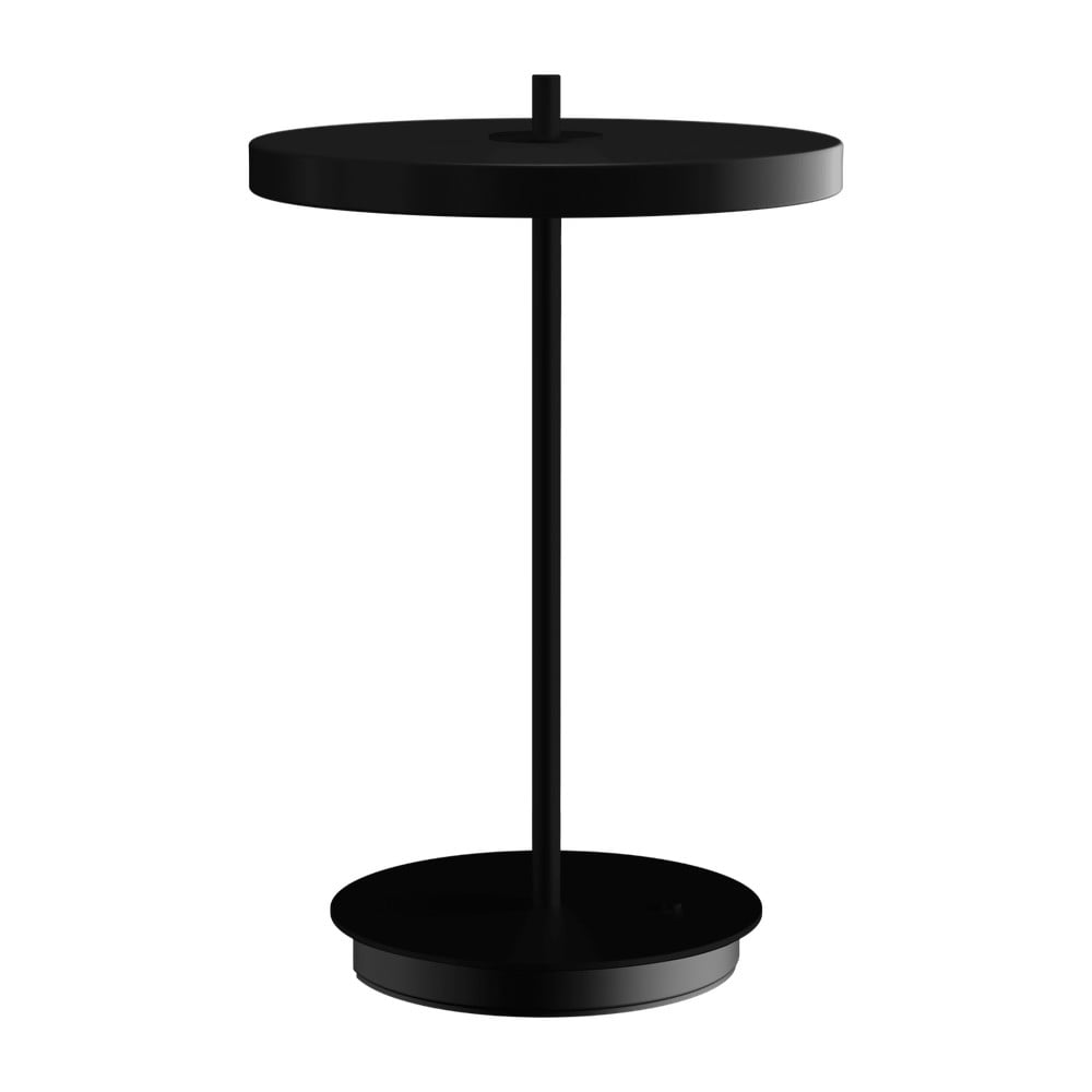 Fekete fém LED asztali lámpa fém búrával (magasság 31 cm) Asteria Move – UMAGE