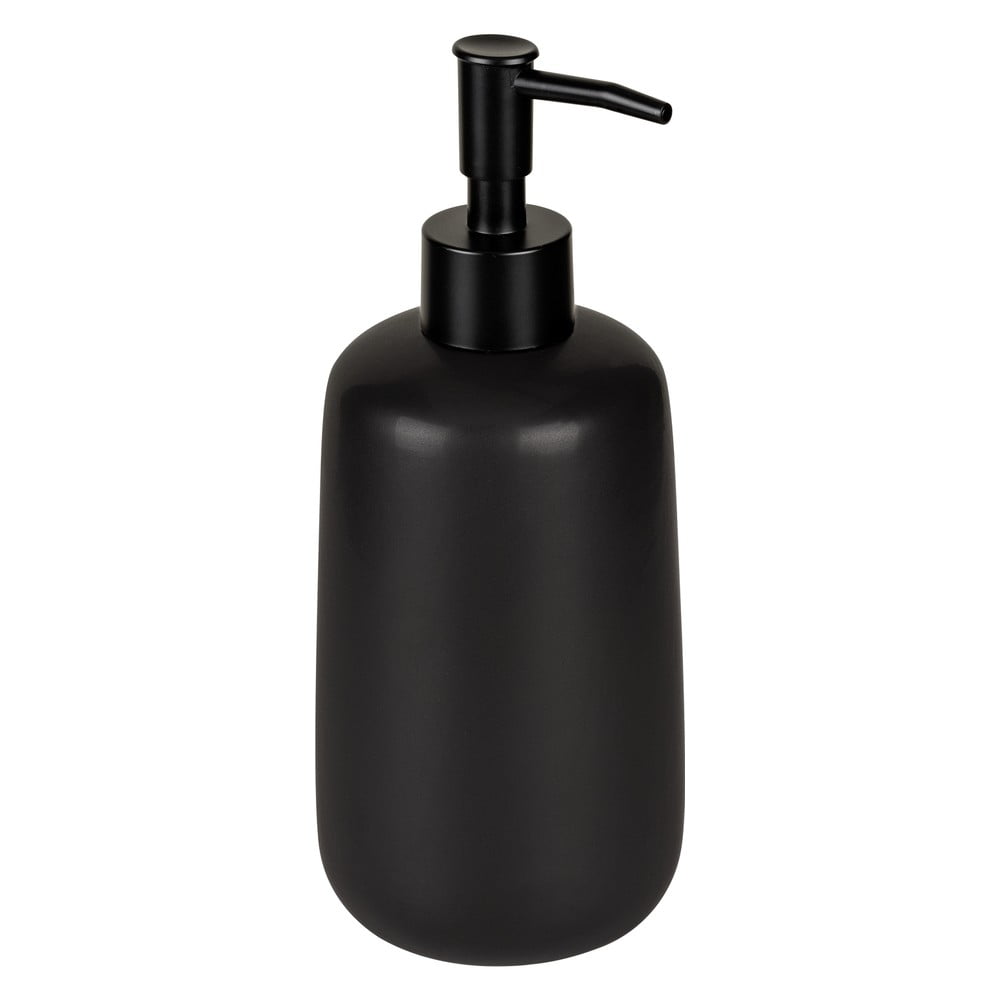 Fekete kerámia szappanadagoló 500 ml Olinda – Allstar