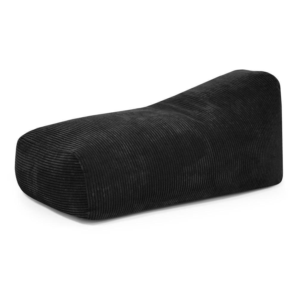 Fekete kordbársony babzsákfotel Snug 130 – SLOWDOWN