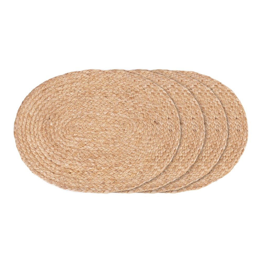 Juta tányéralátét szett 4 db-os 35x45 cm Bombay – House Nordic