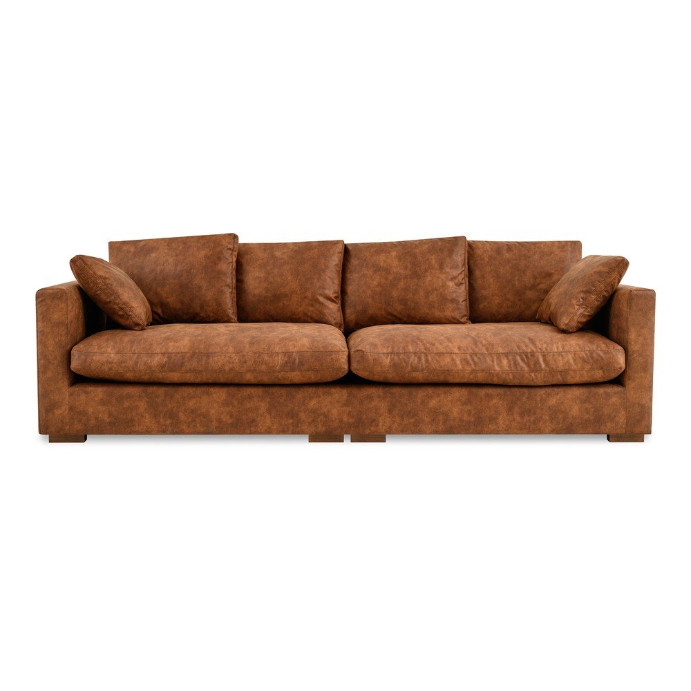 Konyakbarna kanapé 266 cm Comfy – Scandic
