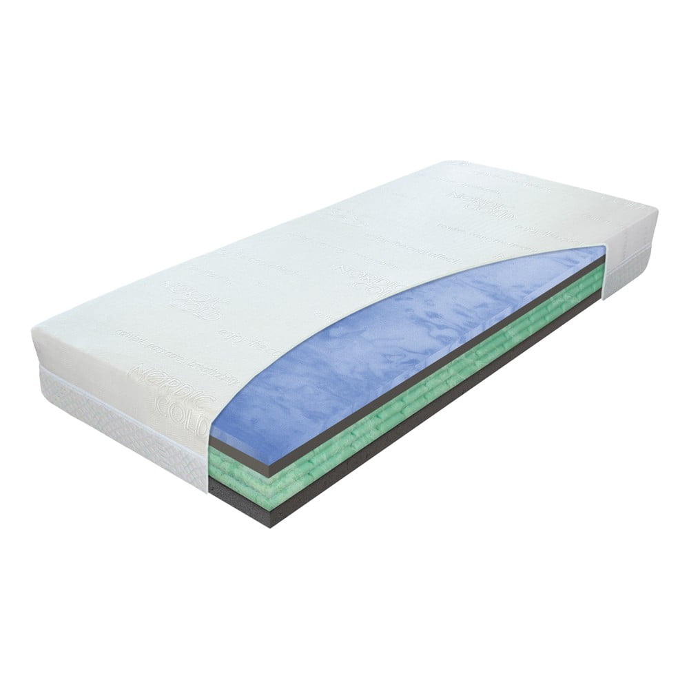 Közepes keménységű hab matrac 90x200 cm Airspring Biogreen – Materasso