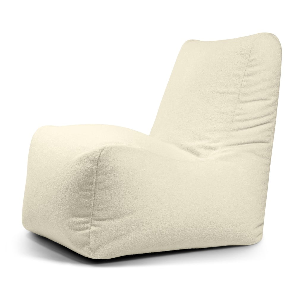 Krémszínű buklé babzsákfotel Seat Lounge – SLOWDOWN