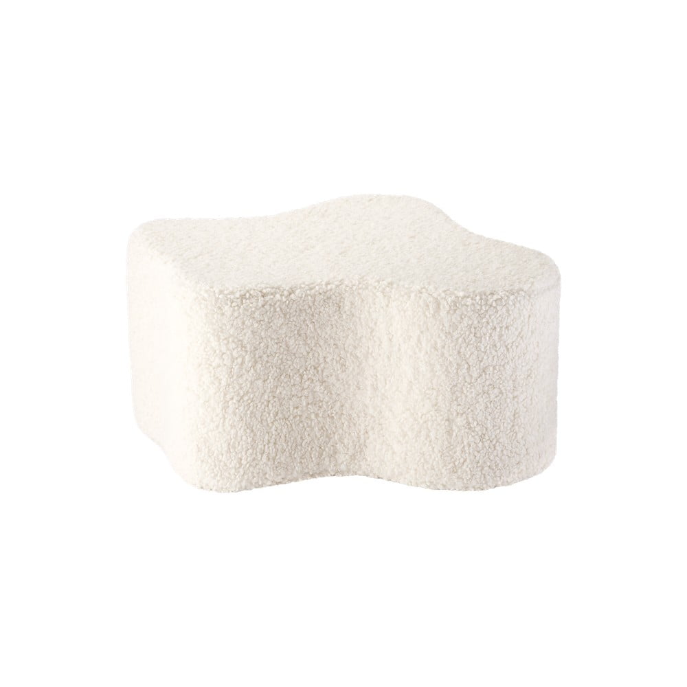 Krémszínű buklé gyerek puff Cloud – Wigiwama