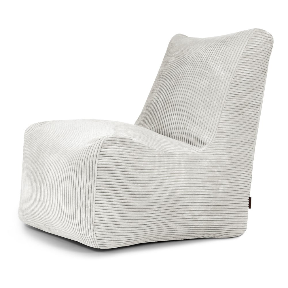 Krémszínű kordbársony babzsákfotel Seat Lounge – SLOWDOWN