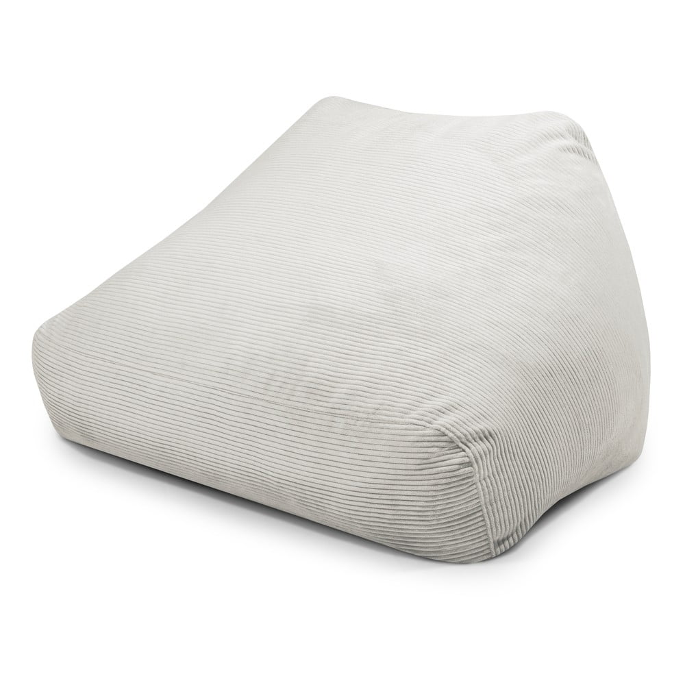 Krémszínű kordbársony babzsákfotel Sofa Snug – SLOWDOWN