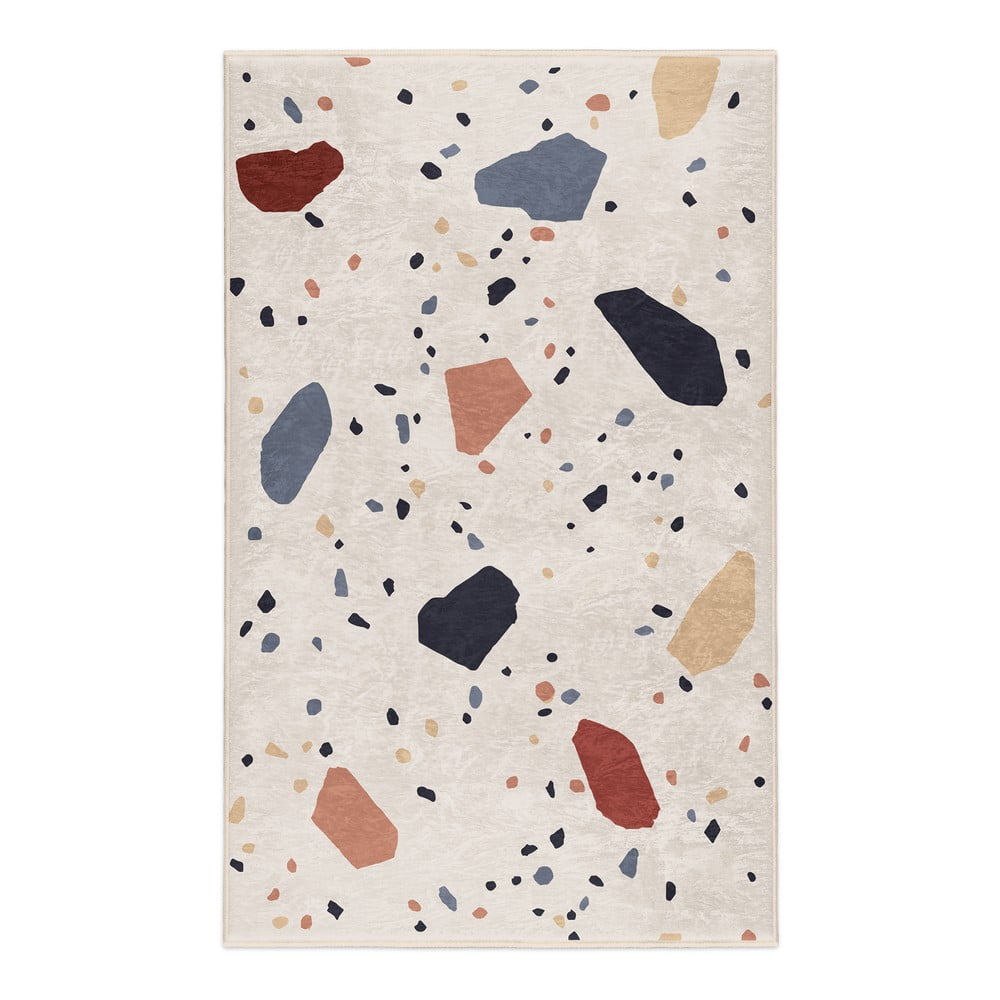 Krémszínű mosható szőnyeg 60x100 cm Cracked Terrazzo – Mila Home