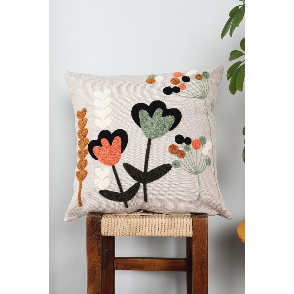 Len díszpárna 43x43 cm Lale – Mioli Decor