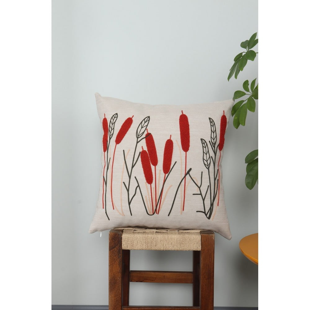 Len díszpárna 43x43 cm Straw – Mioli Decor