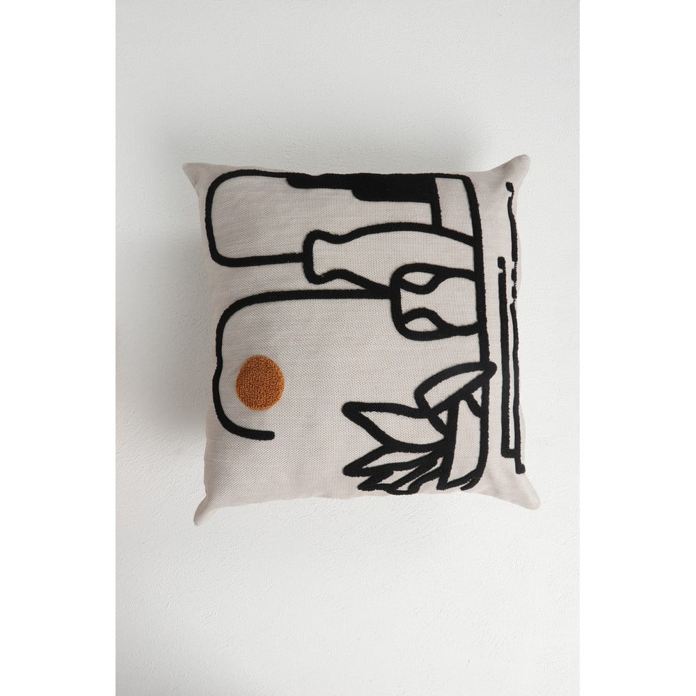 Len díszpárna 43x43 cm Winter Sun – Mioli Decor