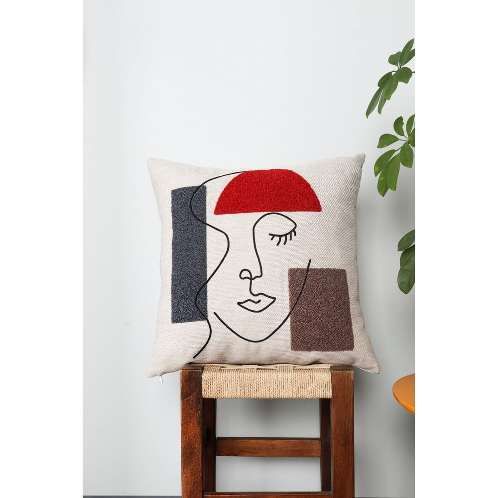 Len párnahuzat 43x43 cm Sanat – Mioli Decor
