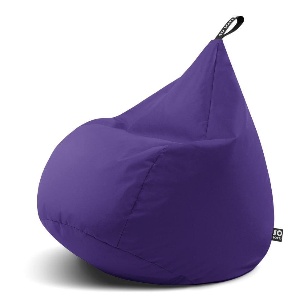 Lila babzsákfotel Drop L – So Soft?